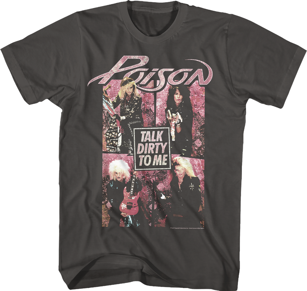 Vintage Talk Dirty To Me Poison T-Shirt Hoodie, Sweatshirt | CiraTrend.com (Image 1)