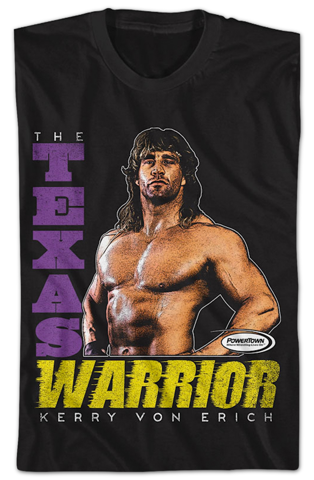 Vintage Texas Warrior Kerry Von Erich T-Shirt Hoodie, Sweatshirt | CiraTrend.com (Image 2)