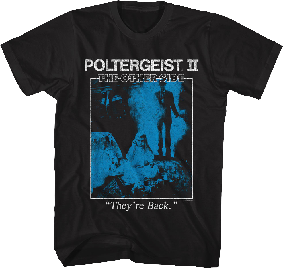 Vintage They're Back Poster Poltergeist II T-Shirt Hoodie, Sweatshirt | CiraTrend.com (Image 1)