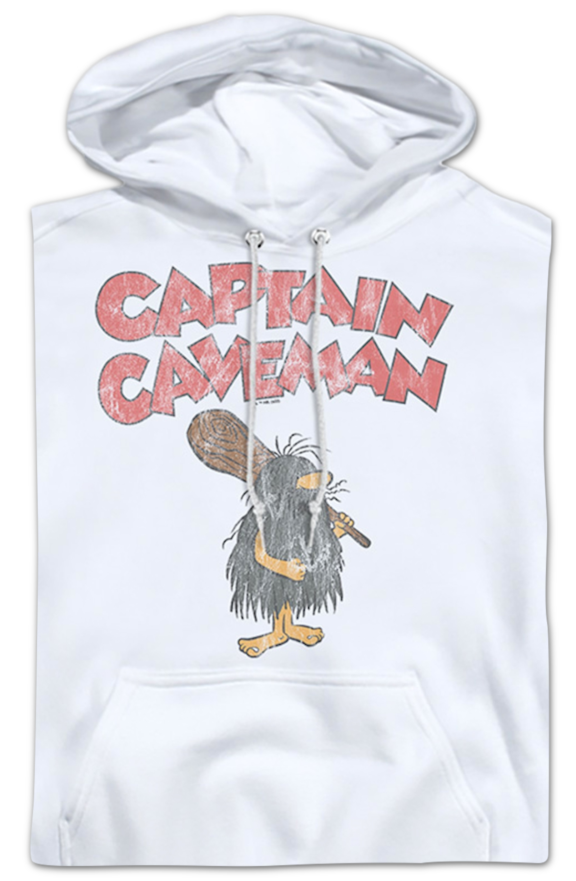 Vintage White Captain Caveman Hoodie T-Shirts, Sweatshirt | CiraTrend.com (Image 2)