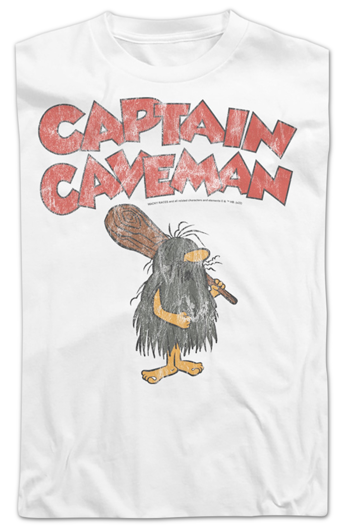 Vintage White Captain Caveman Long Sleeve Shirt Hoodie, Sweatshirt | CiraTrend.com (Image 2)