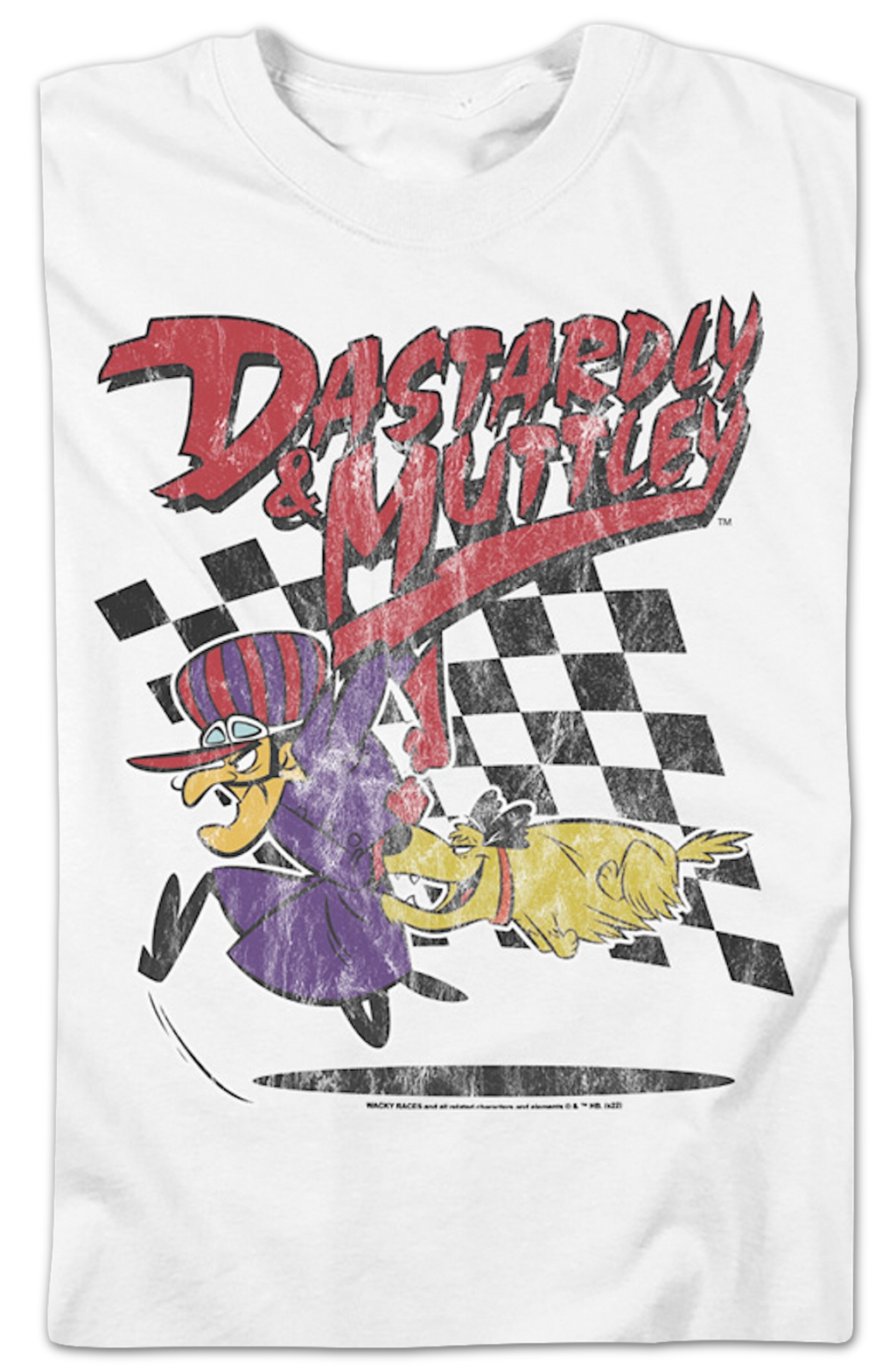 Vintage White Dastardly & Muttley Wacky Races T-Shirt Hoodie, Sweatshirt | CiraTrend.com (Image 2)