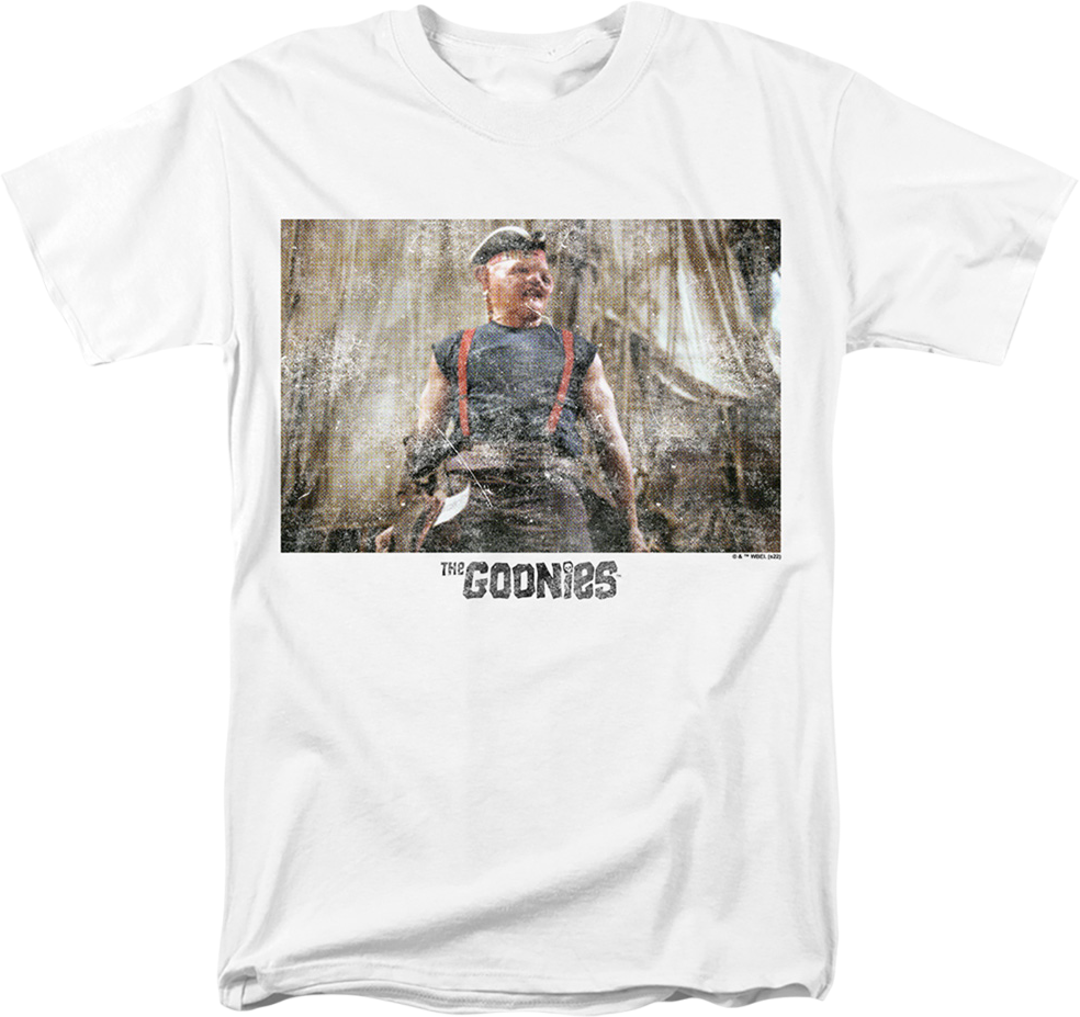 Vintage White Pirate Sloth Goonies T-Shirt Hoodie, Sweatshirt | CiraTrend.com (Image 1)