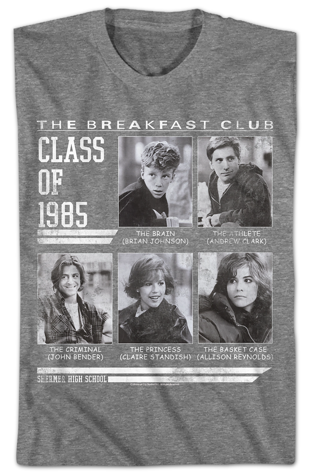 Vintage Yearbook Class of 1985 Breakfast Club T-Shirt Hoodie, Sweatshirt | CiraTrend.com (Image 2)