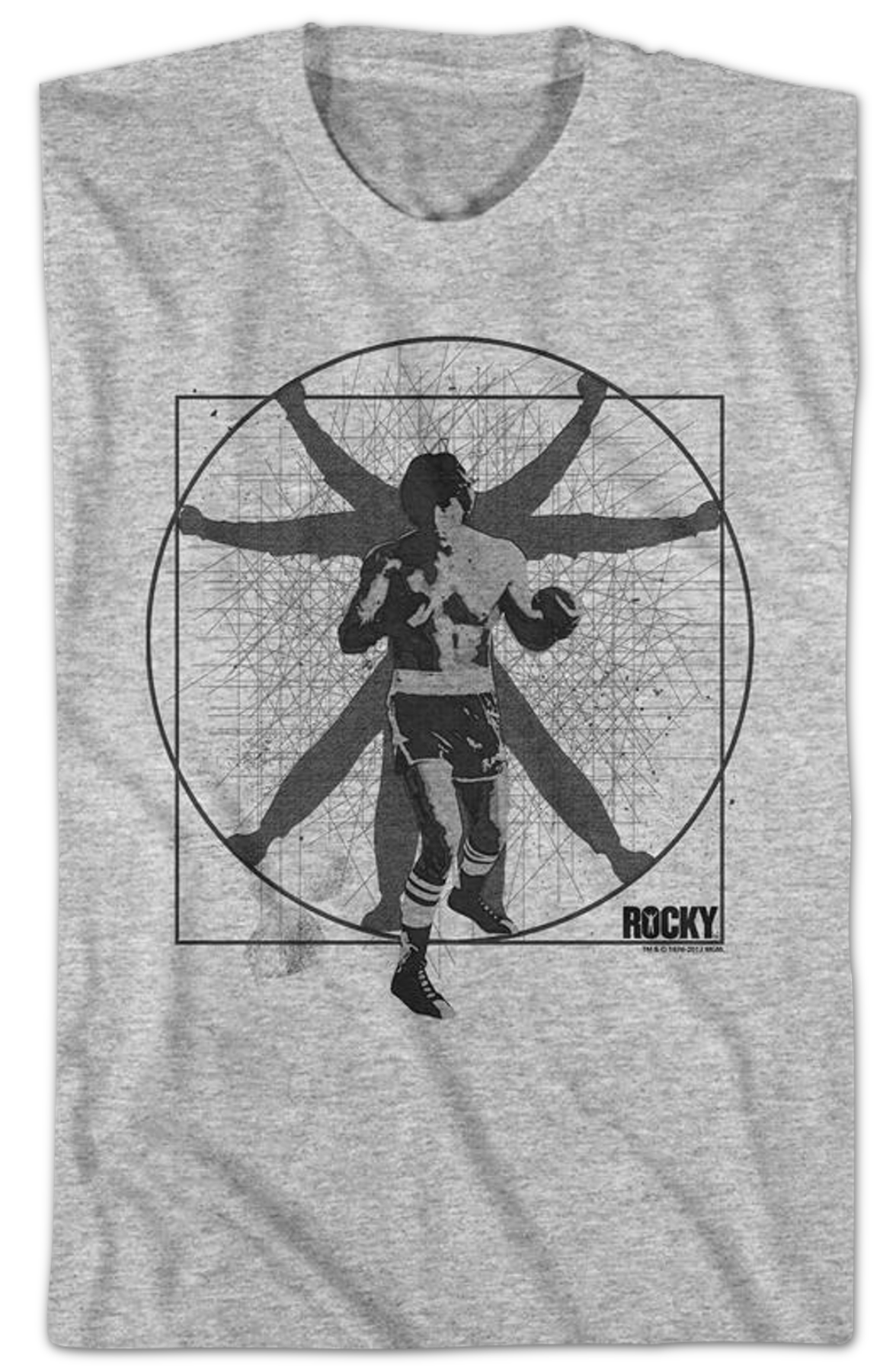 Vitruvian Rocky T-Shirt Hoodie, Sweatshirt | CiraTrend.com (Image 2)