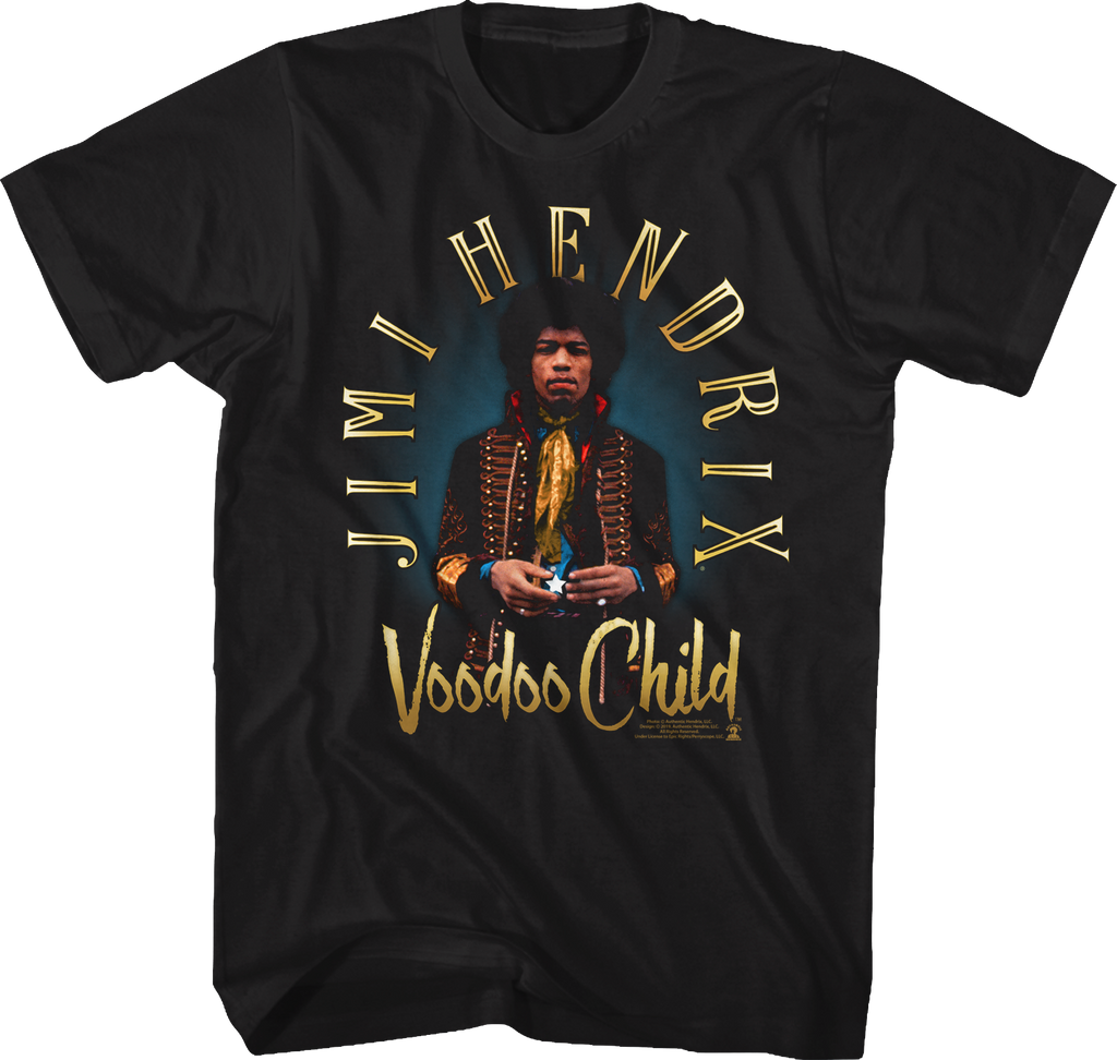 Voodoo Child Jimi Hendrix T-Shirt Hoodie, Sweatshirt | CiraTrend.com (Image 1)