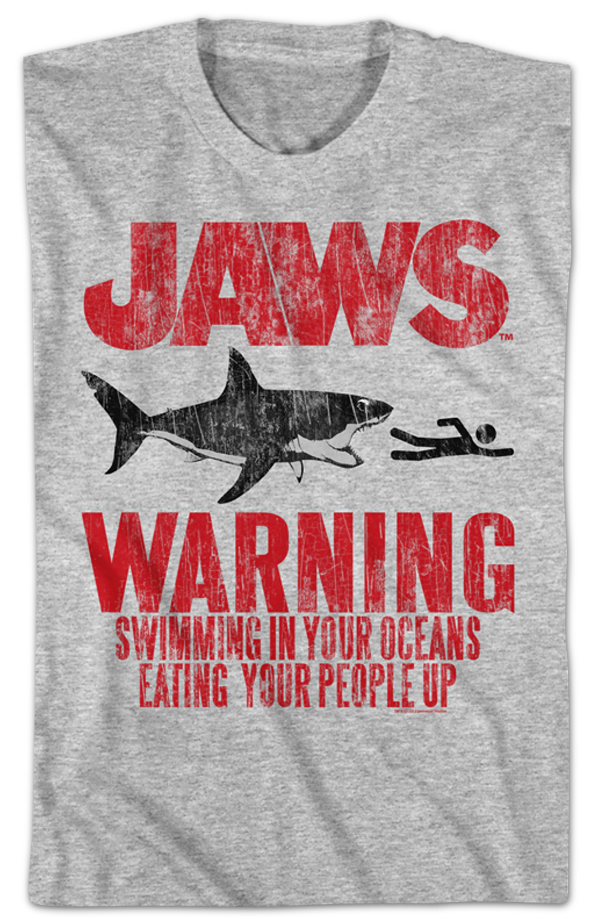 Warning Jaws T-Shirt Hoodie, Sweatshirt | CiraTrend.com (Image 2)
