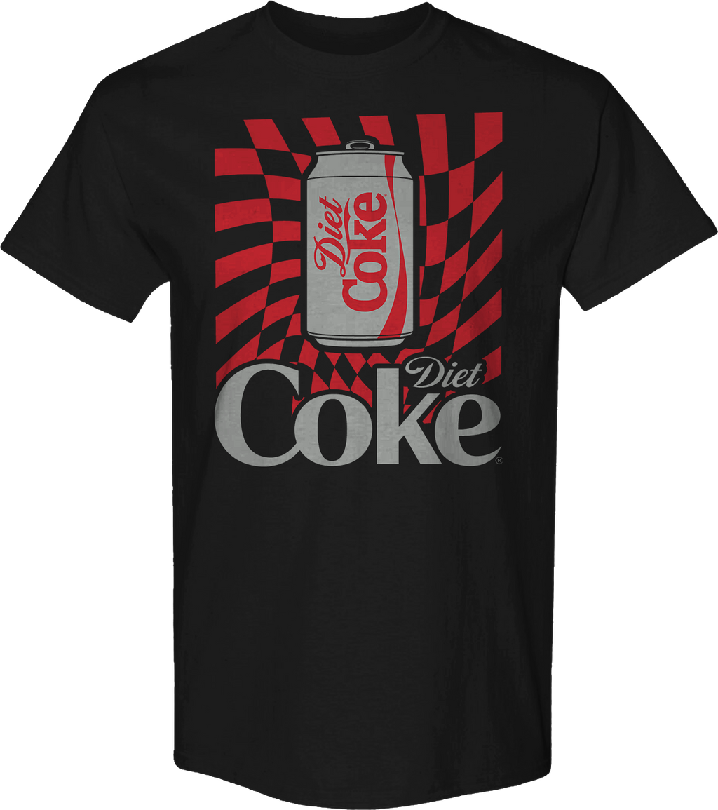 Warped Checkerboard Can Diet Coke T-Shirt Hoodie, Sweatshirt | CiraTrend.com (Image 1)