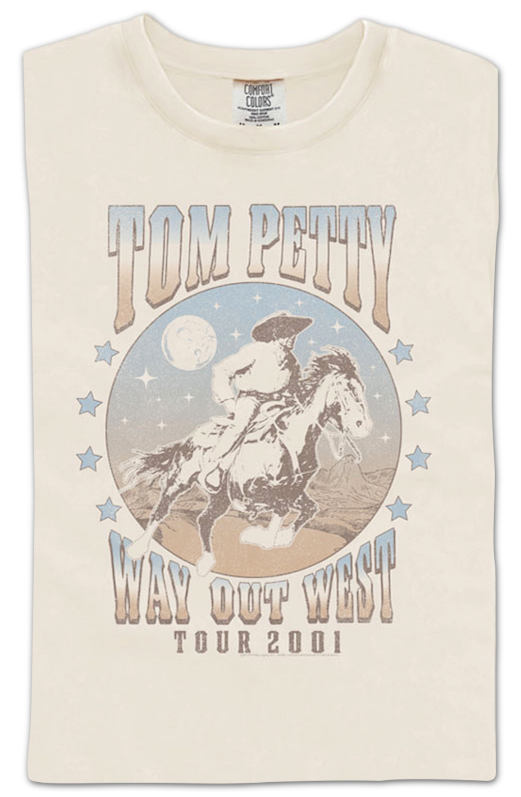 Way Out West Tom Petty Comfort Colors Brand T-Shirt Hoodie, Sweatshirt | CiraTrend.com (Image 2)