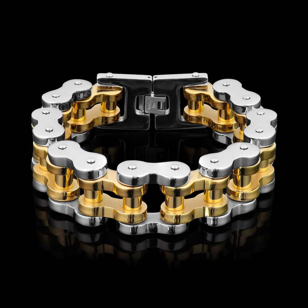 18K Gold PVD Coated Stainless Steel Bike Chain Bracelet T-Shirts, Hoodie, Sweatshirt | CiraTrend.com (Image 1)
