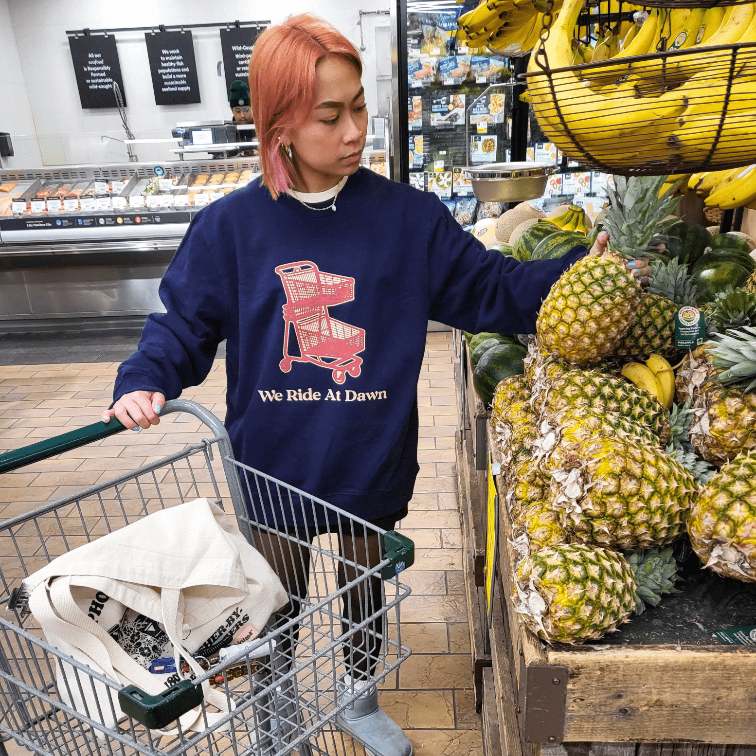 We Ride At Dawn Cart Crewneck Sweatshirt T-Shirts, Hoodie | CiraTrend.com (Image 2)