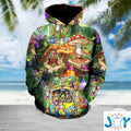 Weed Hippie High 3D Hoodie