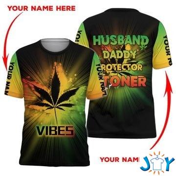 Weed Husband Daddy Protector Stoner 3D hoodie