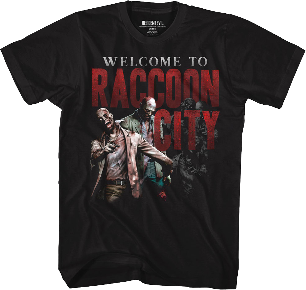 Welcome To Raccoon City Resident Evil T-Shirt Hoodie, Sweatshirt | CiraTrend.com (Image 1)