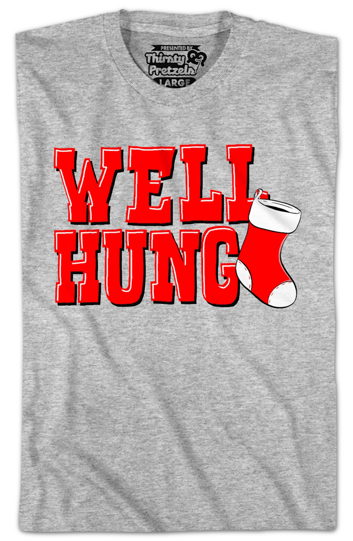 Well Hung Christmas Stocking T-Shirt Hoodie, Sweatshirt | CiraTrend.com (Image 2)