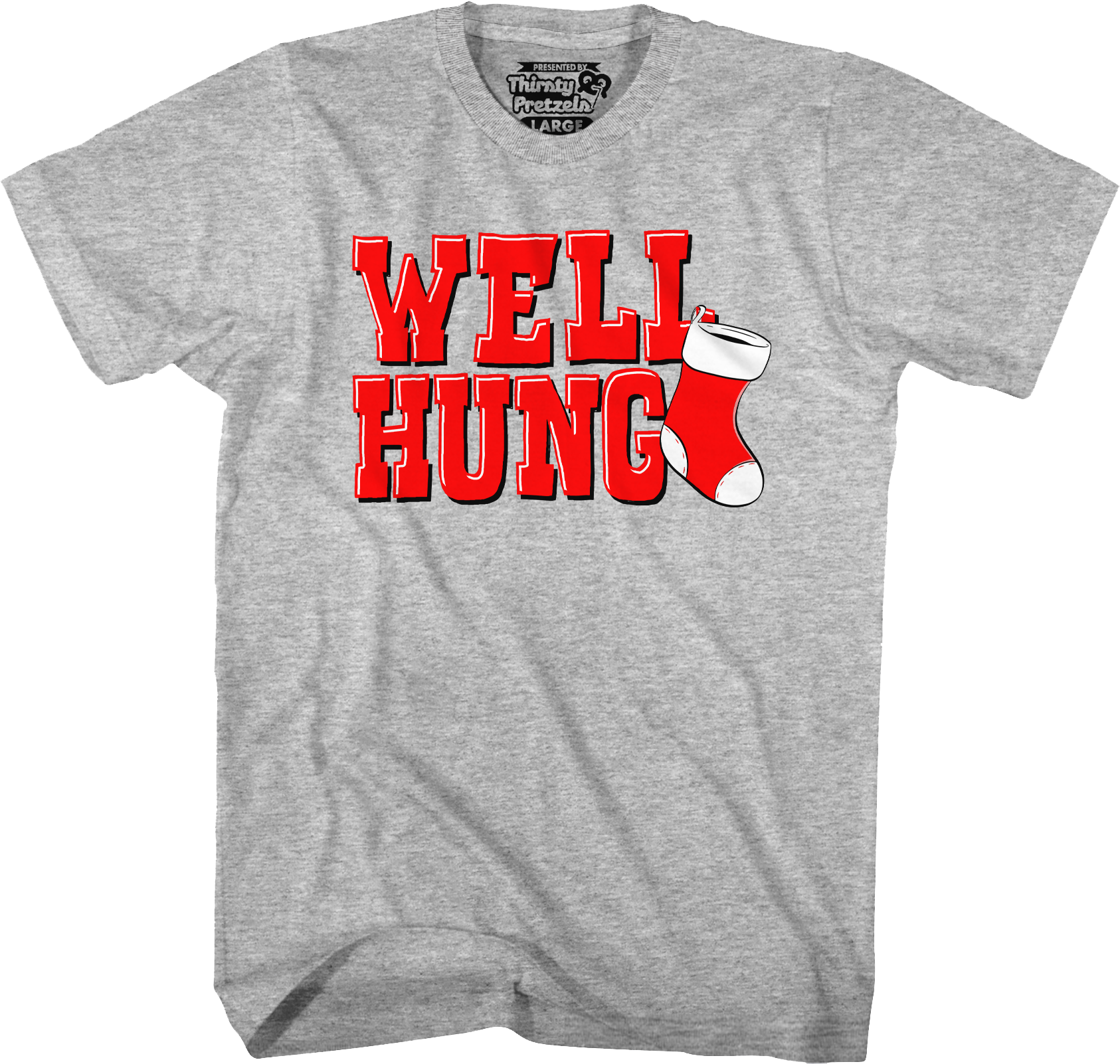 Well Hung Christmas Stocking T-Shirt Hoodie, Sweatshirt | CiraTrend.com (Image 1)