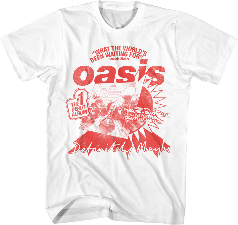 What The World's Been Waiting For Oasis T-Shirt Hoodie, Sweatshirt | CiraTrend.com (Image 1)