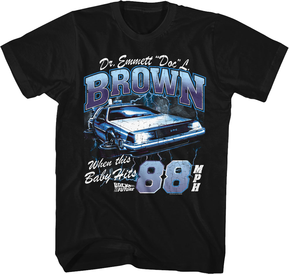 When This Baby Hits 88 MPH Back To The Future T-Shirt Hoodie, Sweatshirt | CiraTrend.com (Image 1)