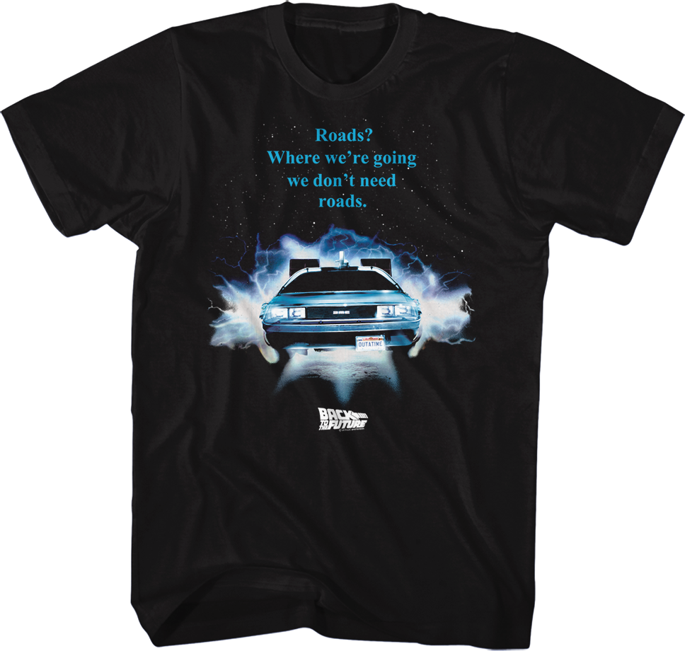 Front & Back Roads Back To The Future T-Shirt Hoodie, Sweatshirt | CiraTrend.com (Image 1)