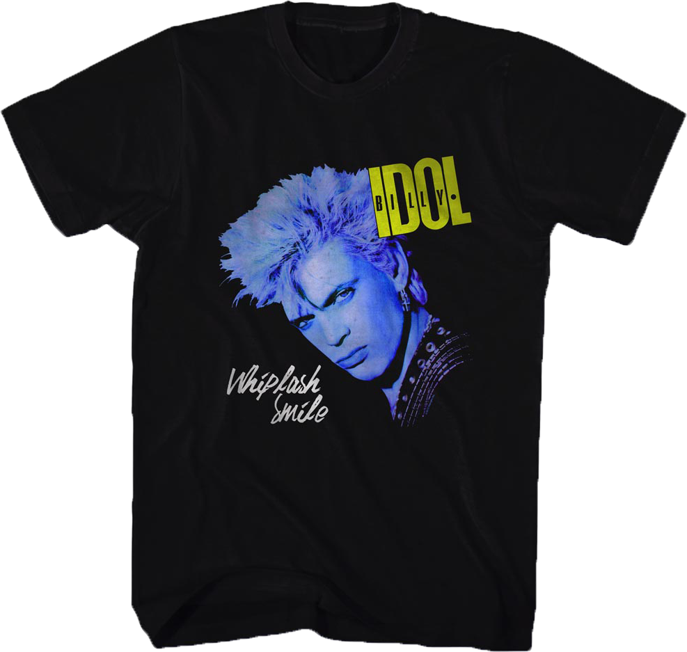Whiplash Smile Billy Idol T-Shirt Hoodie, Sweatshirt | CiraTrend.com (Image 1)