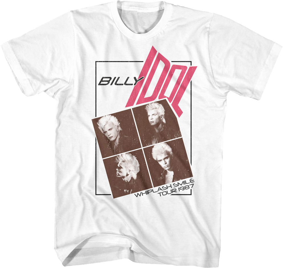 Whiplash Smile Tour Billy Idol T-Shirt Hoodie, Sweatshirt | CiraTrend.com (Image 1)