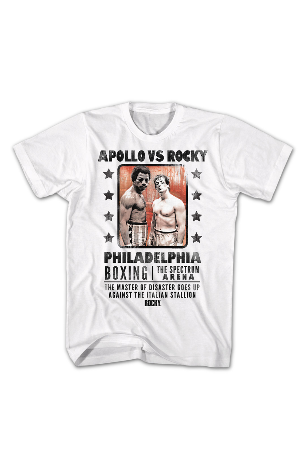 White Boxing Poster Apollo Vs Rocky T-Shirts, Hoodie, Sweatshirt