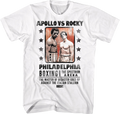 White Boxing Poster Apollo Vs Rocky T-Shirts, Hoodie, Sweatshirt