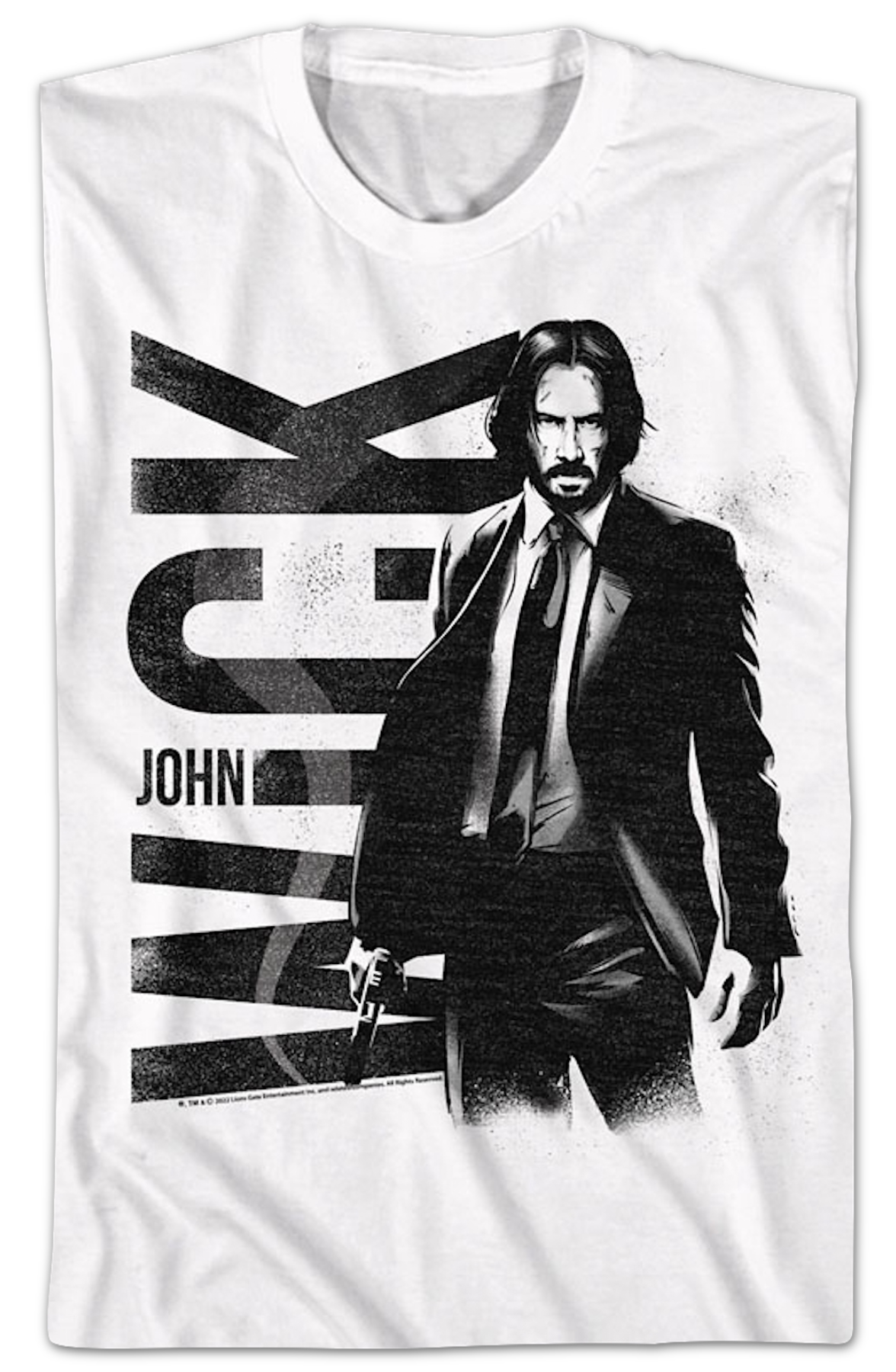 White Distressed John Wick T-Shirts, Hoodie, Sweatshirt