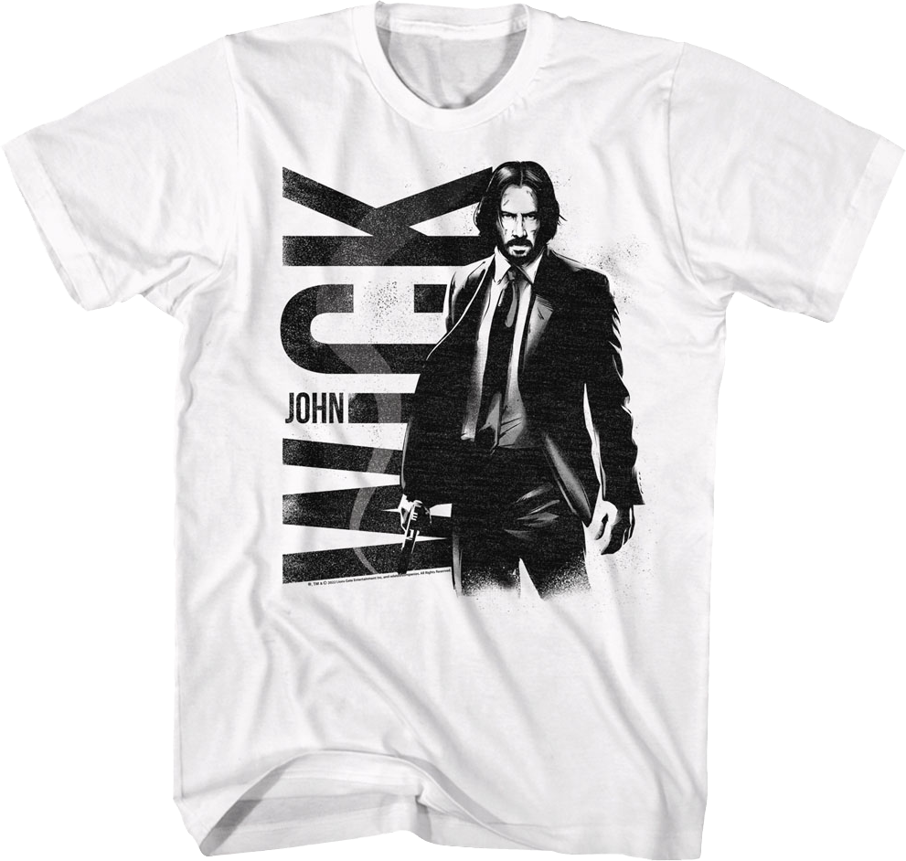 White Distressed John Wick T-Shirts, Hoodie, Sweatshirt