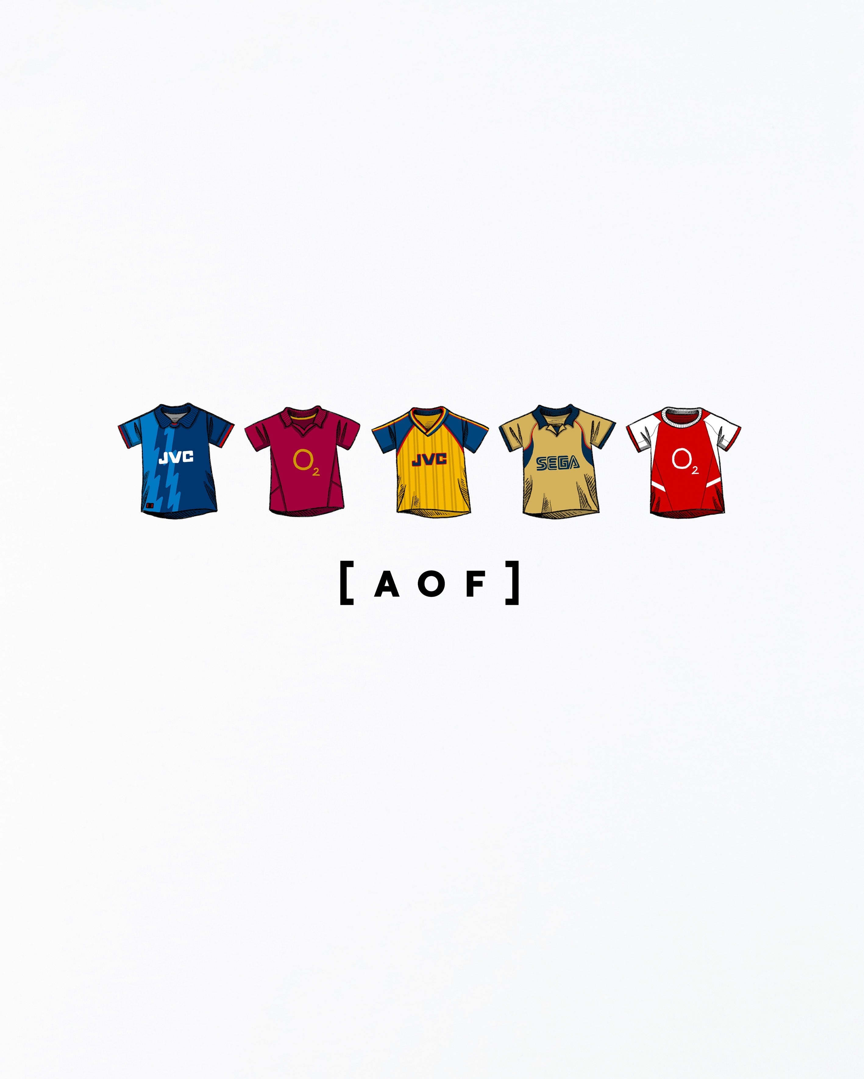 AFC Printed Classics White Tee Hoodie, Sweatshirt | CiraTrend.com (Image 2)