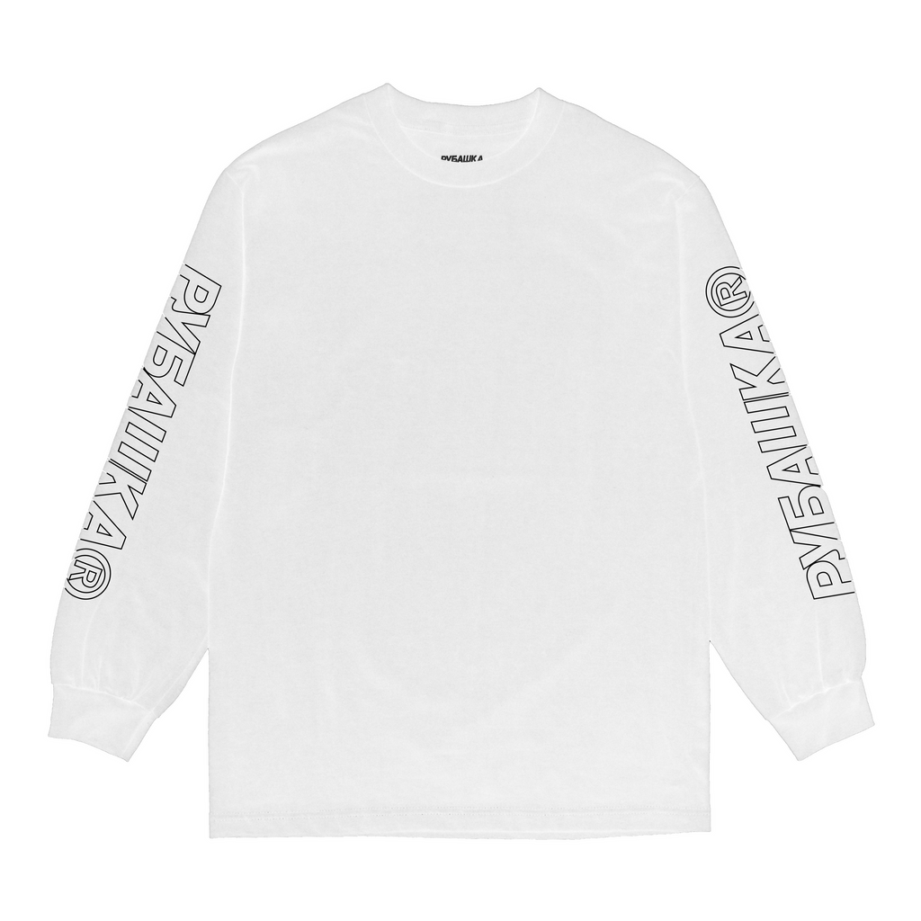 LOGO LS T-SHIRT WHITE (REJECT BIN) Hoodie, Sweatshirt | CiraTrend.com (Image 1)
