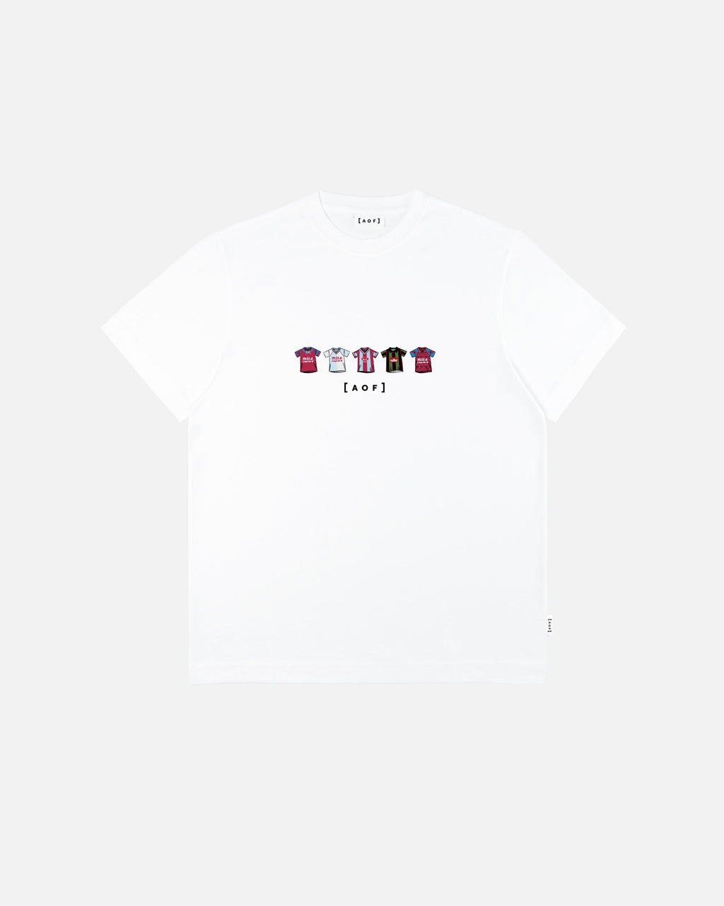 AVFC Printed Classics White Tee Hoodie, Sweatshirt | CiraTrend.com (Image 1)