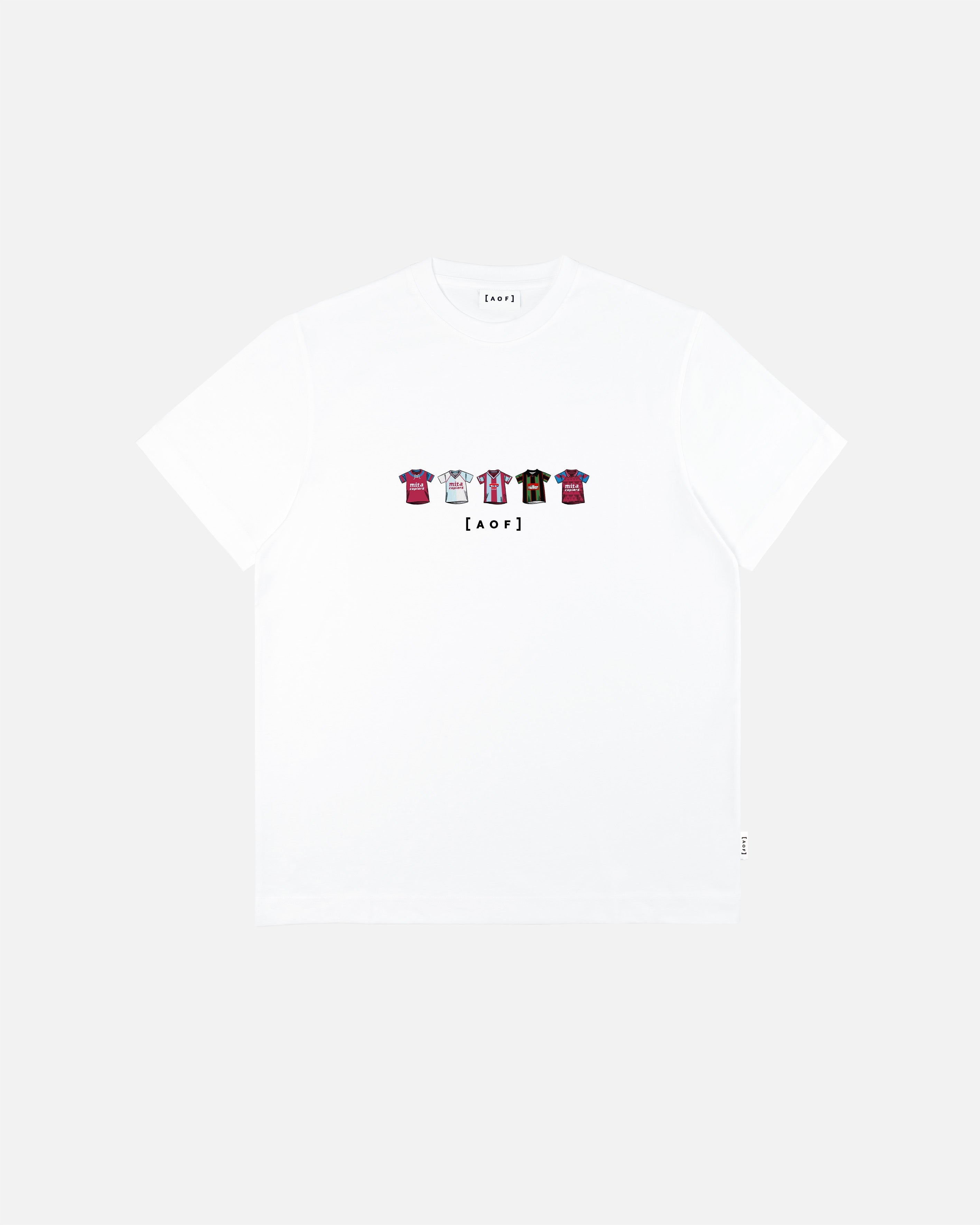 AVFC Printed Classics White Tee Hoodie, Sweatshirt | CiraTrend.com (Image 1)