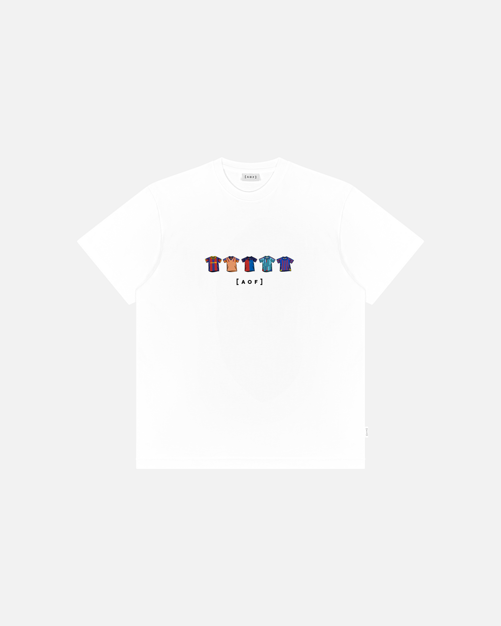 Barcelona Printed Classics White Tee Hoodie, Sweatshirt | CiraTrend.com (Image 1)