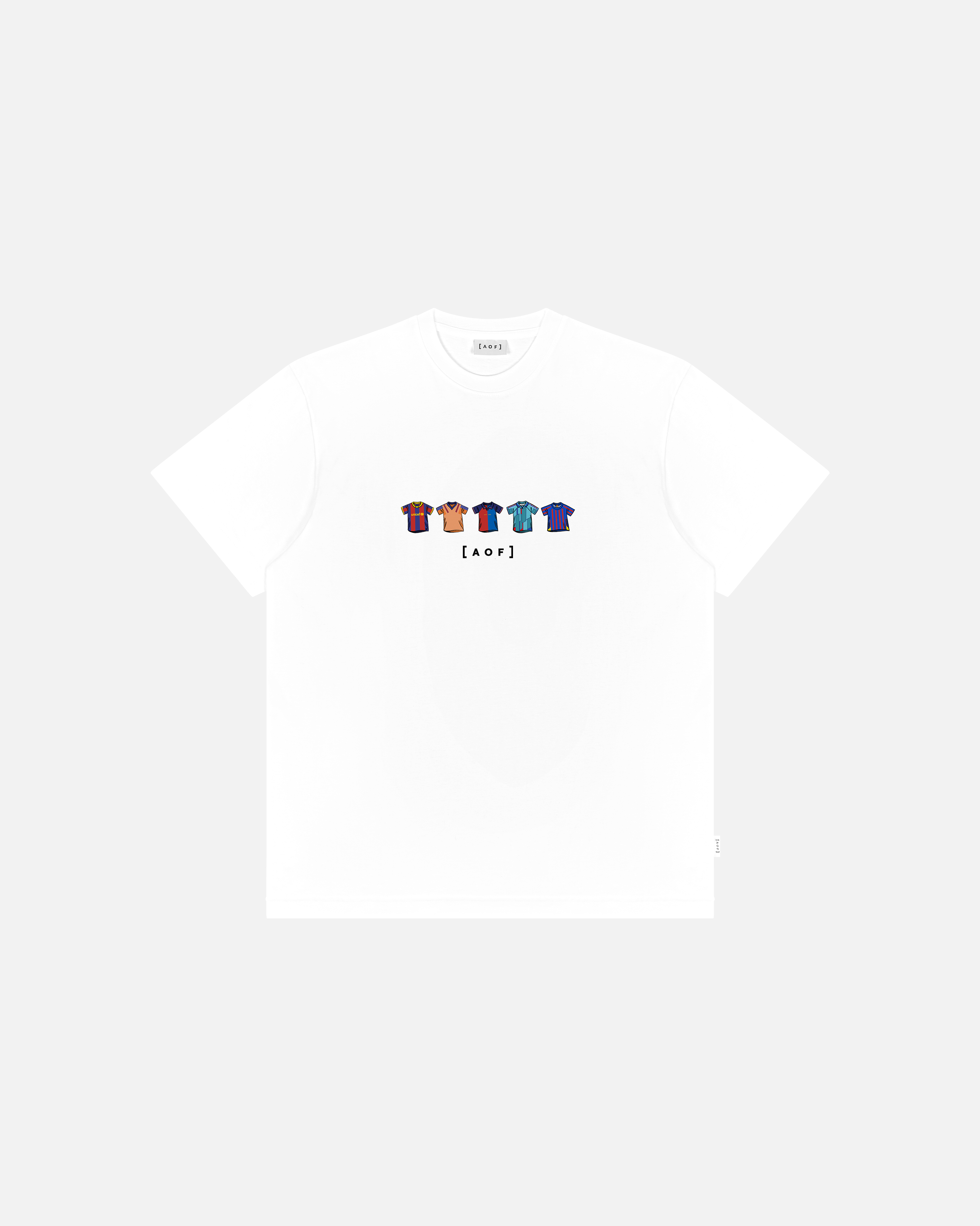 Barcelona Printed Classics White Tee Hoodie, Sweatshirt | CiraTrend.com (Image 1)