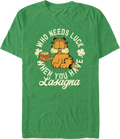 Who Needs Luck When You Have Lasagna Garfield T-Shirts, Hoodie, Sweatshirt