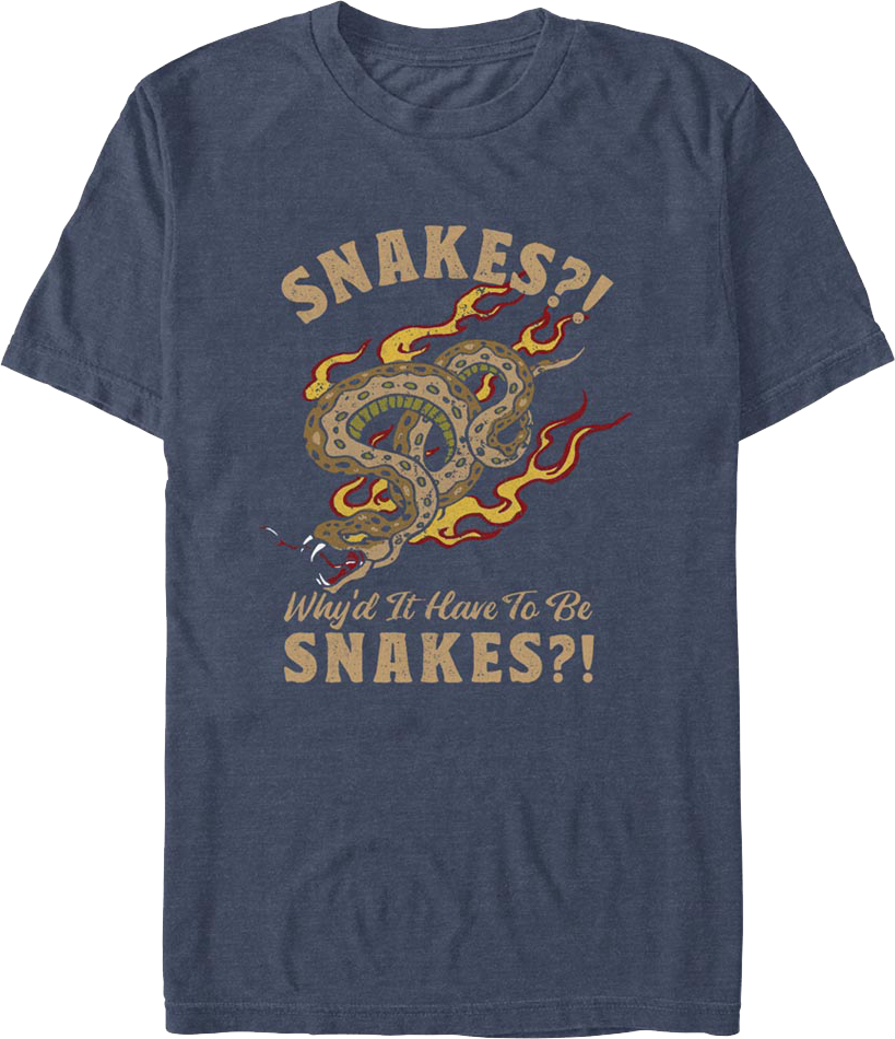 Why'd It Have To Be Snakes Indiana Jones T-Shirt Hoodie, Sweatshirt | CiraTrend.com (Image 1)