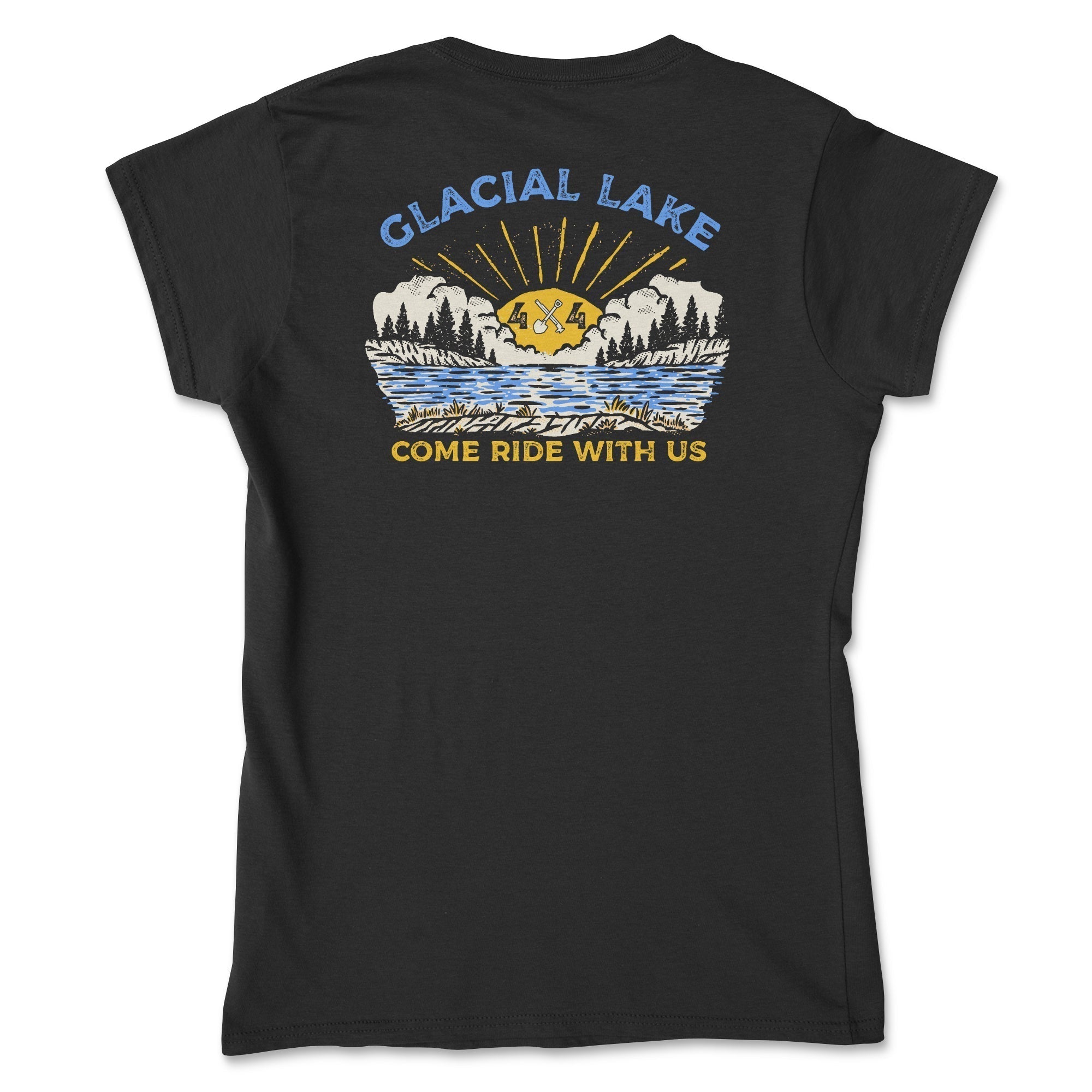Women's Glacial Lake Come Ride With Us Tee Hoodie, Sweatshirt | CiraTrend.com (Image 1)
