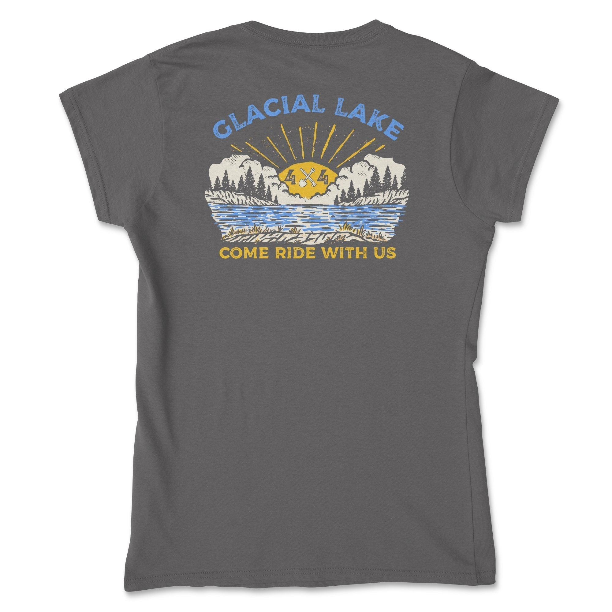 Women's Glacial Lake Come Ride With Us Tee Hoodie, Sweatshirt | CiraTrend.com (Image 3)