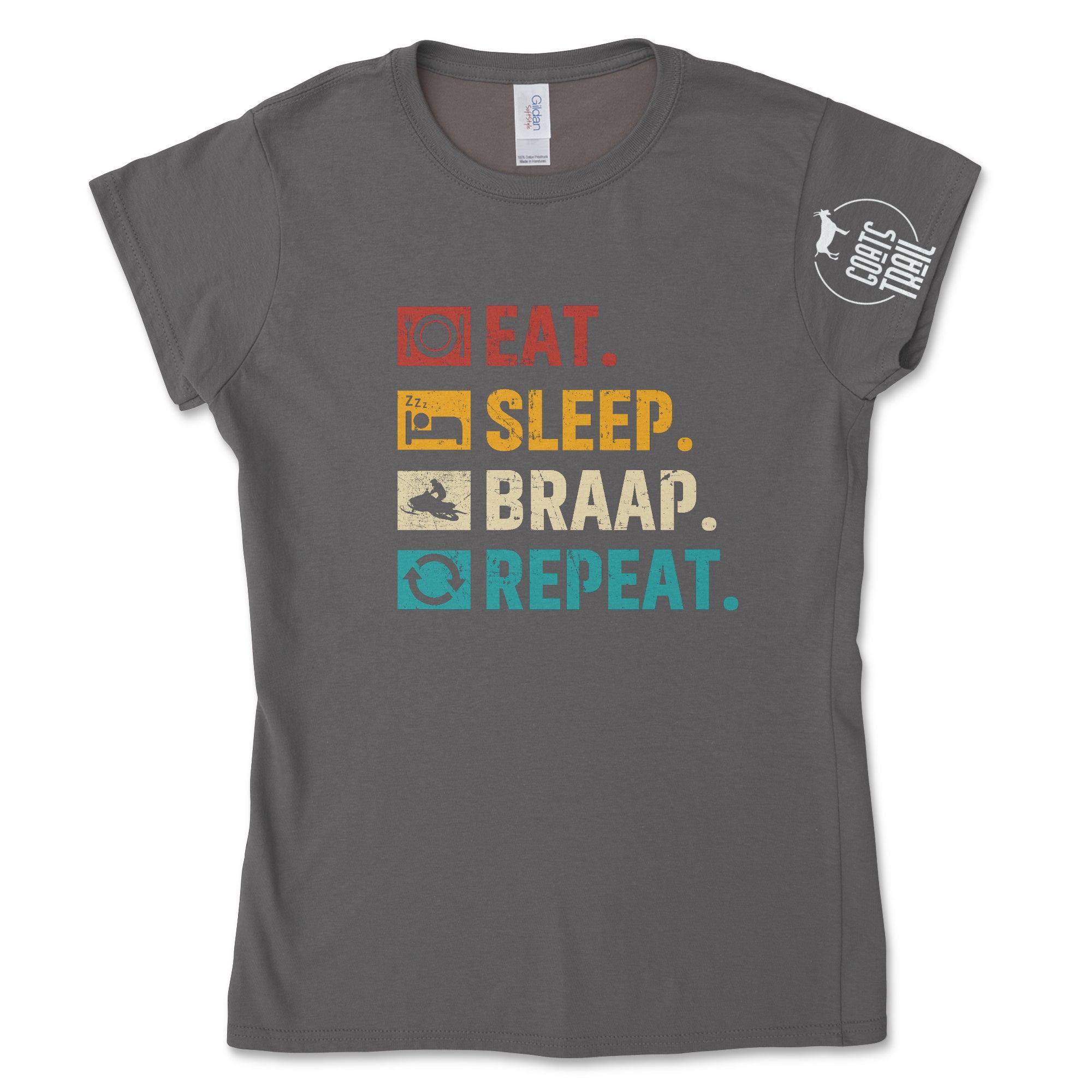 Women's Snowmobiling T-shirt Hoodie, Sweatshirt | CiraTrend.com (Image 3)