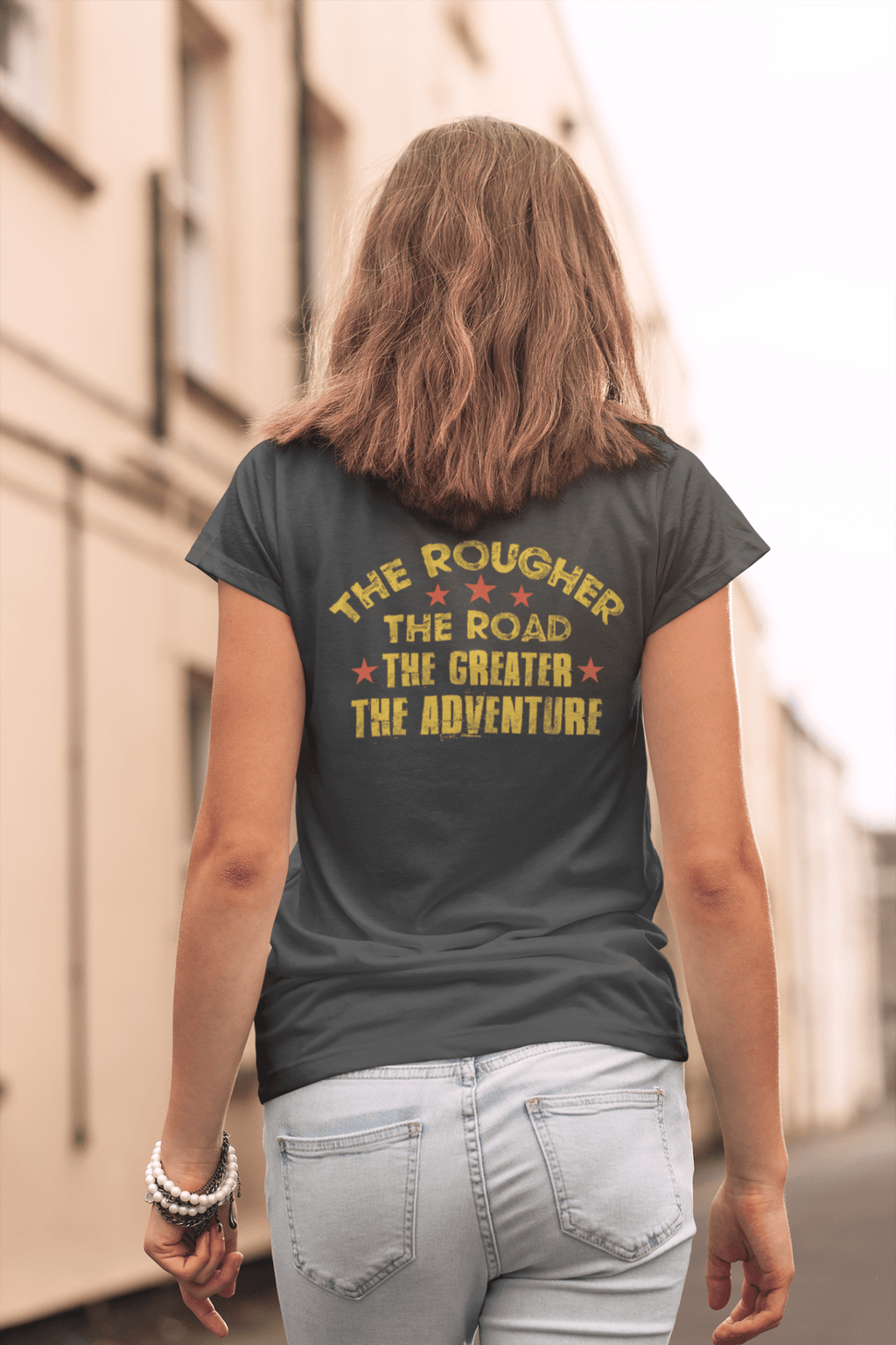 Women's The Rougher the Road Graphic Tee Hoodie, Sweatshirt | CiraTrend.com (Image 2)
