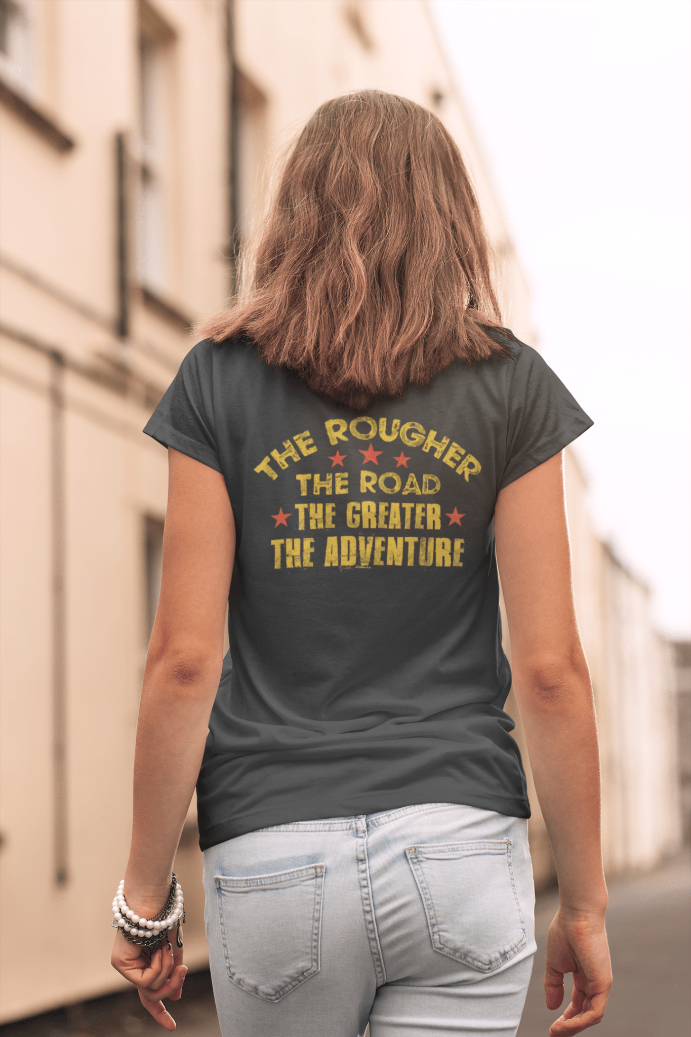 Women's The Rougher the Road Graphic Tee Hoodie, Sweatshirt | CiraTrend.com (Image 2)