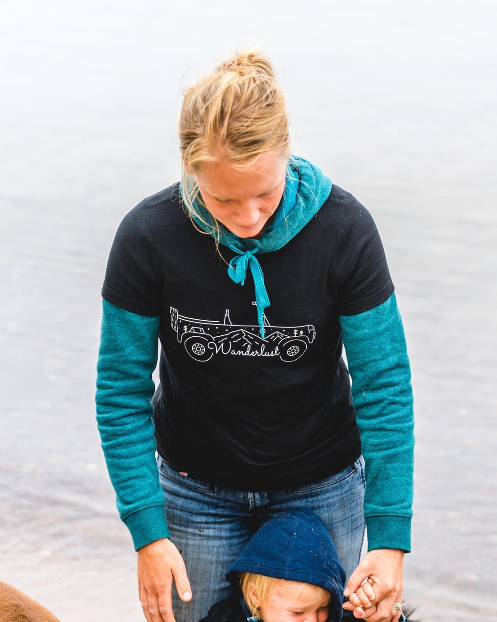 Women's Wanderlust Slim Fit Tee Hoodie, Sweatshirt | CiraTrend.com (Image 3)
