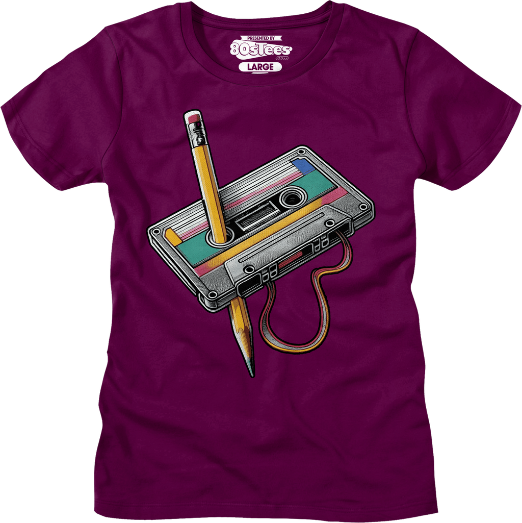 Womens Cassette Tape Rewind Shirt Hoodie, Sweatshirt | CiraTrend.com (Image 4)