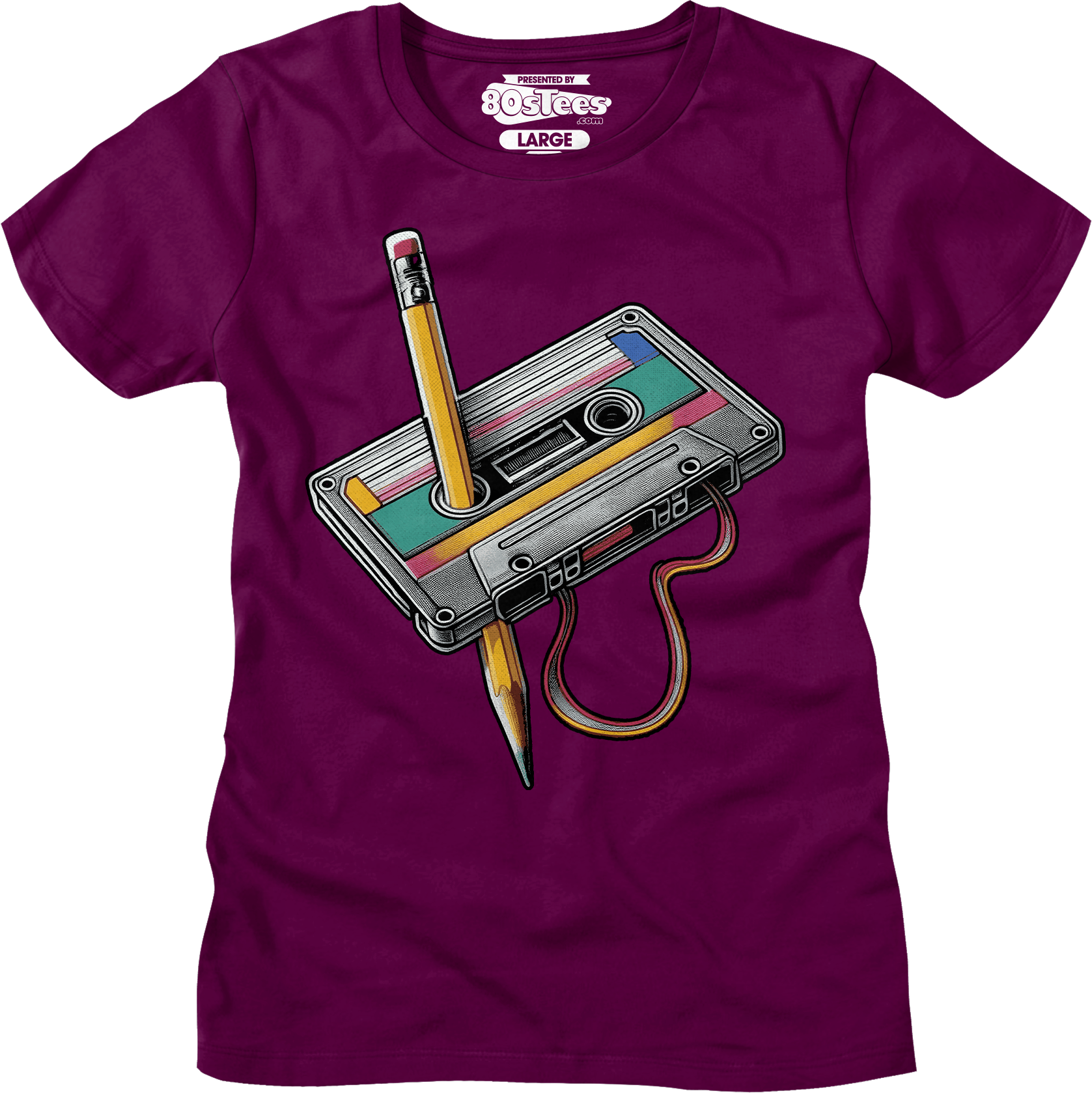 Womens Cassette Tape Rewind Shirt Hoodie, Sweatshirt | CiraTrend.com (Image 4)