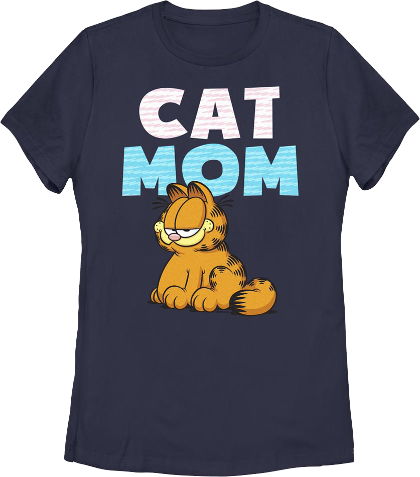Womens Cat Mom Garfield Shirt Hoodie, Sweatshirt | CiraTrend.com (Image 1)