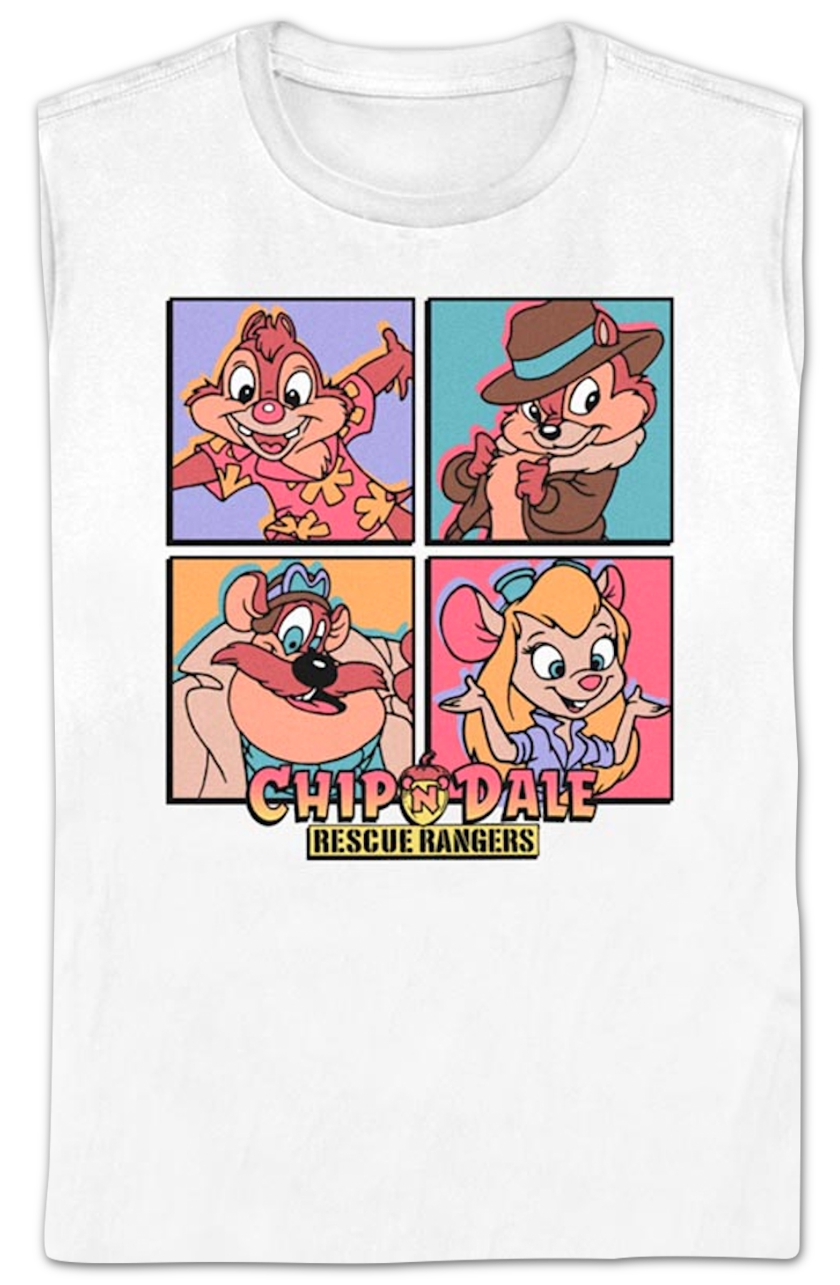 Womens Character Squares Chip 'n Dale Rescue Rangers Shirt Hoodie, Sweatshirt | CiraTrend.com (Image 2)