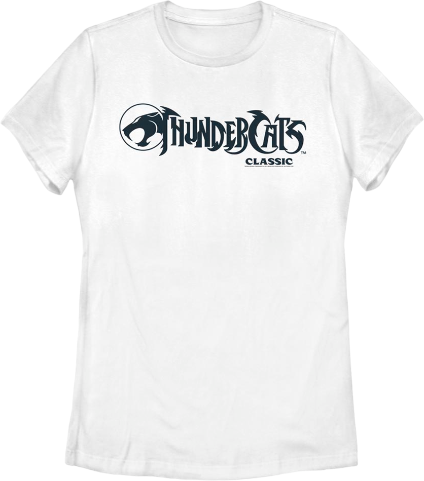 Womens White Classic Logo ThunderCats Shirt Hoodie, Sweatshirt | CiraTrend.com (Image 1)