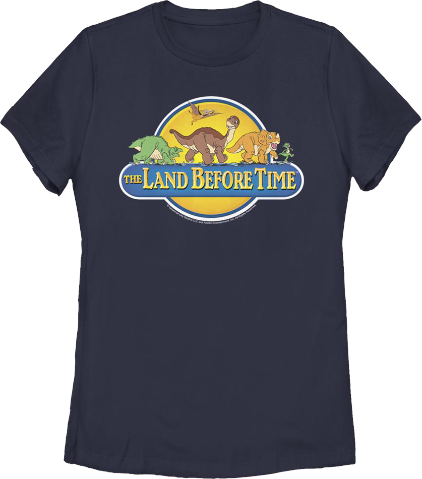 Womens Classic Logo Land Before Time Shirt Hoodie, Sweatshirt | CiraTrend.com (Image 1)
