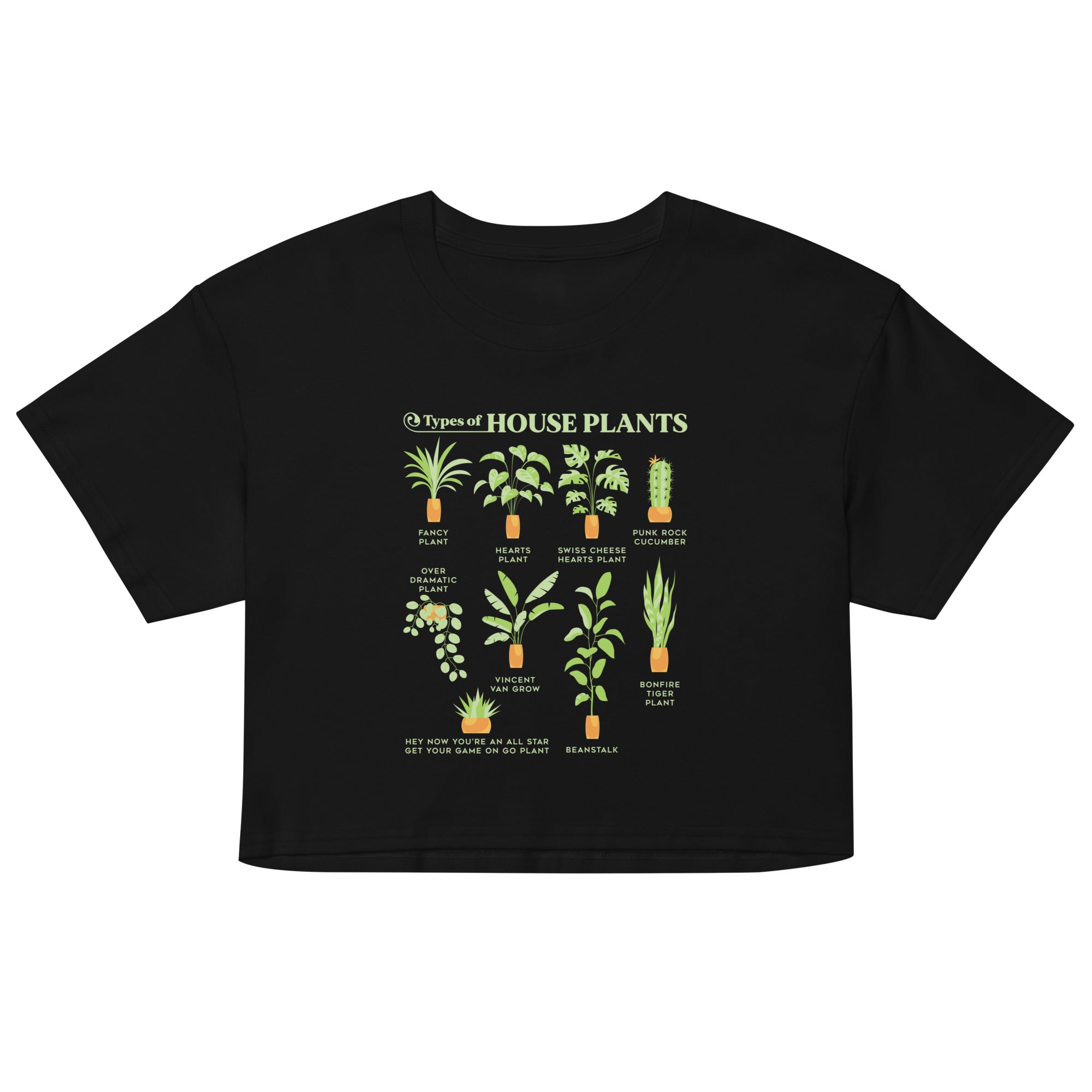Types Of House Plants Women's Crop Tee